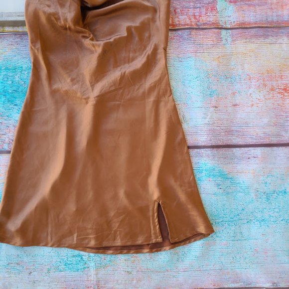 Princess Polly Alfie Satin Strappy Mini Dress 8 - Picture 8 of 13